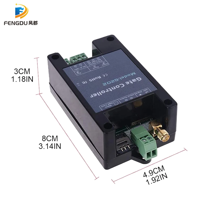 New G202 GSM Gate Opener Relay Switch 2G Remote Control 200 User Door Access Wireless Door Opener Free Call 850/900/1800/1900MHz