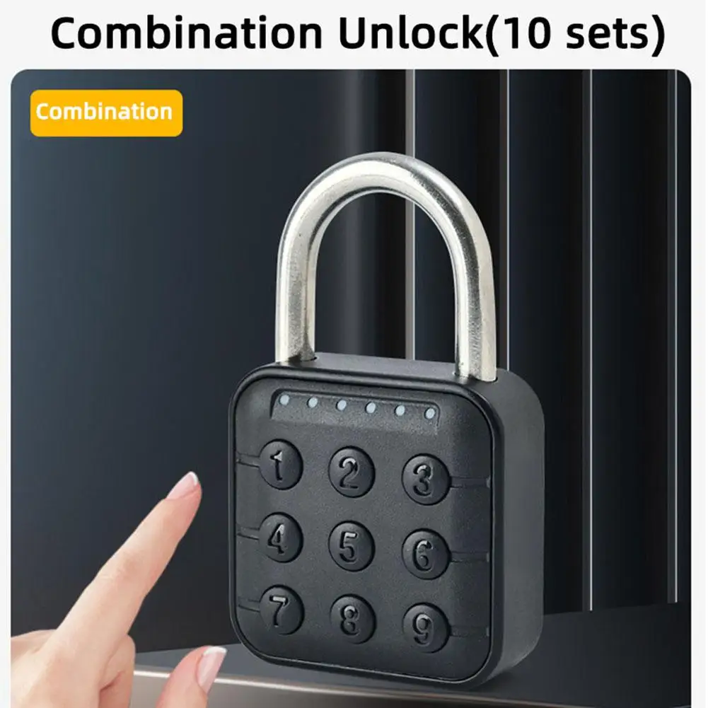 

Mini Fingerprint Padlock Smart Fingerprint Door Lock USB Keyless Anti Theft Lock For Travel Case Drawer Cabinet Lock U1Z5