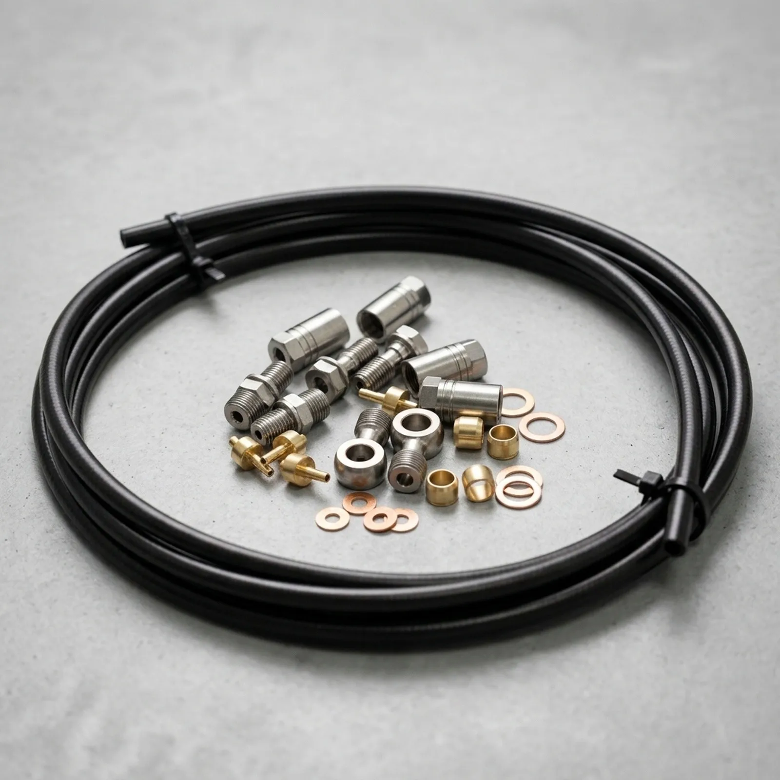 Hydraulic Brake Hose for banjo Connector Kit for Bikes Compatible with For Hope 2 5m Length for Complete Bike Brake System