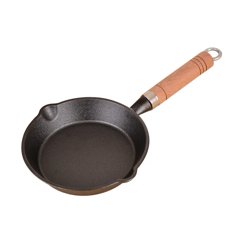 Kitchen mini small iron  omelette  cast iron pan burning oil small frying pan small oil pan