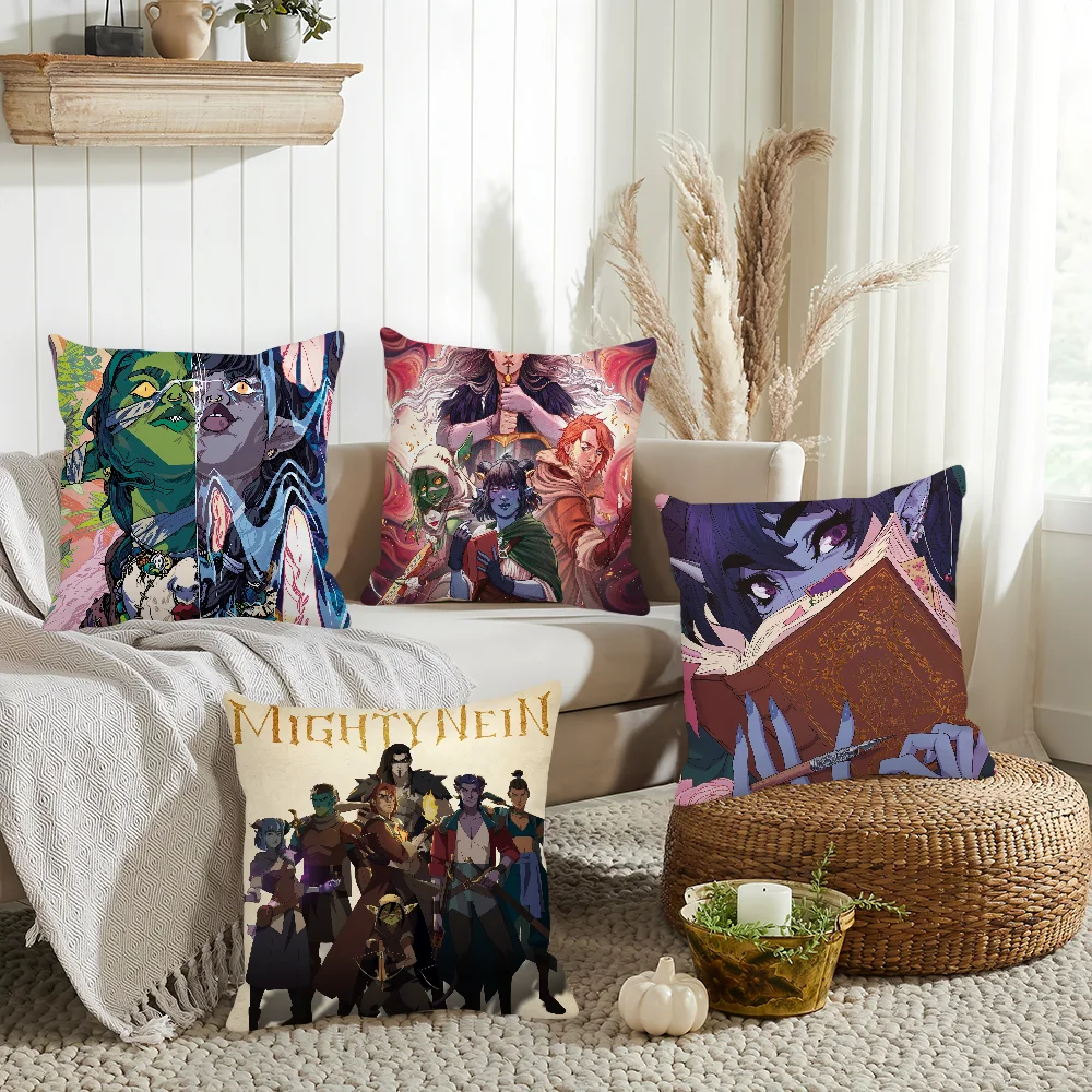 TV The Mighty Nein Pillow Case Home Decoration Cushion Cover Suitable For Office Sofa Bedroom Car
