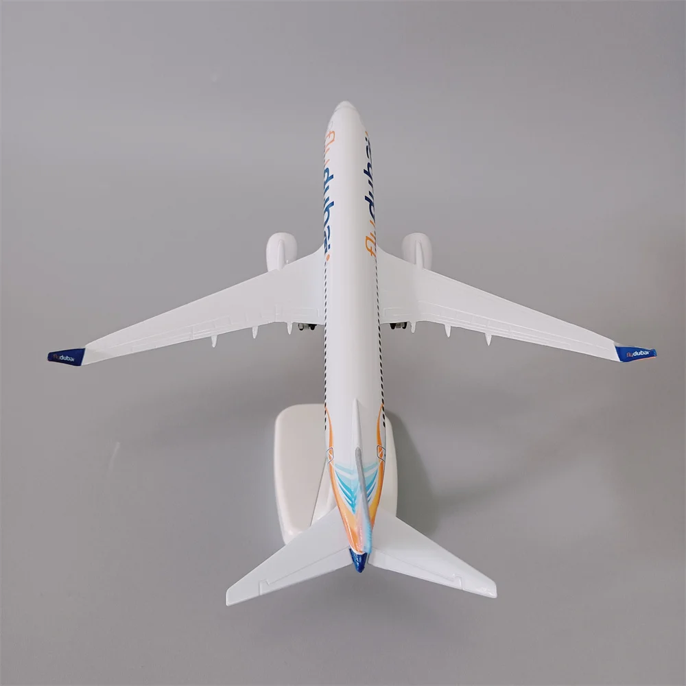 20cm Alloy Metal Air Fly Dubai Airlines B737 Diecast Airplane Model Dubai Boeing 737-800 Airways Plane Model Aircraft w Wheels