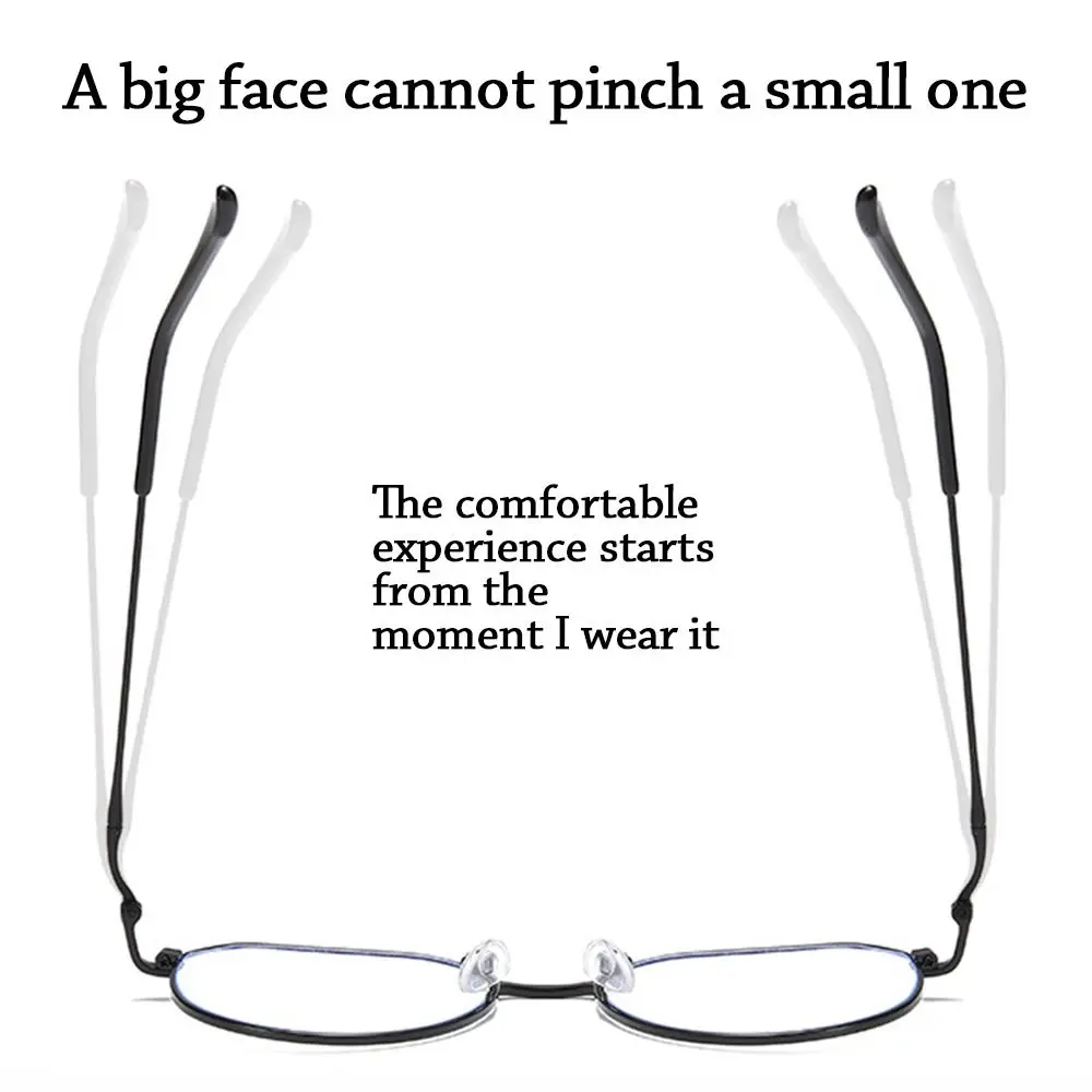 Fashion Durable Portable Oversized Eyeglasses Computer Goggles Anti-Blue Light Glasses Ultra Light Frame