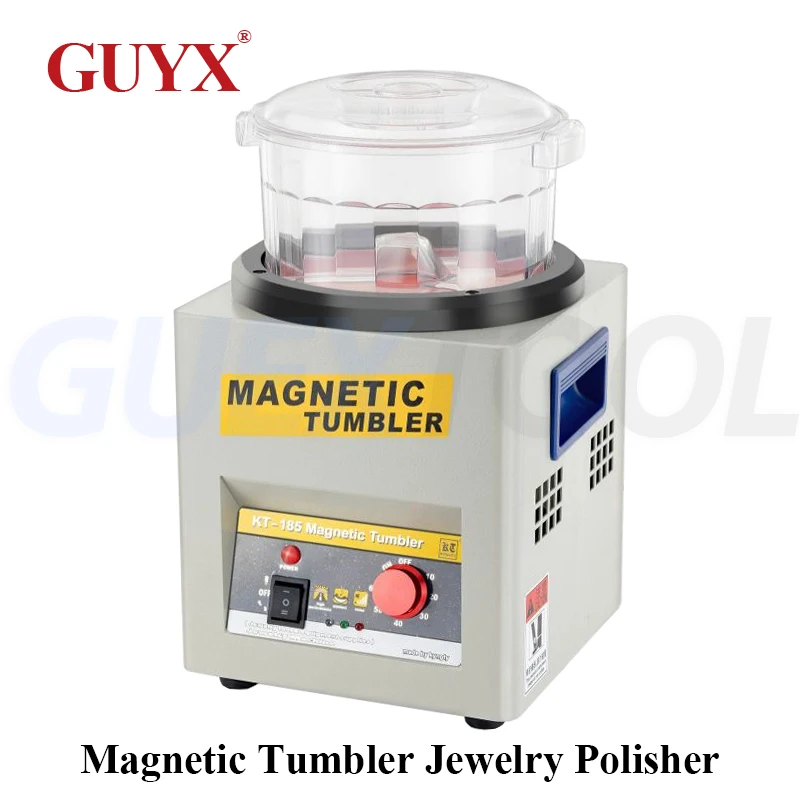 Magnetic Polishing Machine Tumbler Mini DIY Jewelry Polisher Jewelry/Gold/Silver/Copper/Stainless Steel Finishing Cleaning Tool