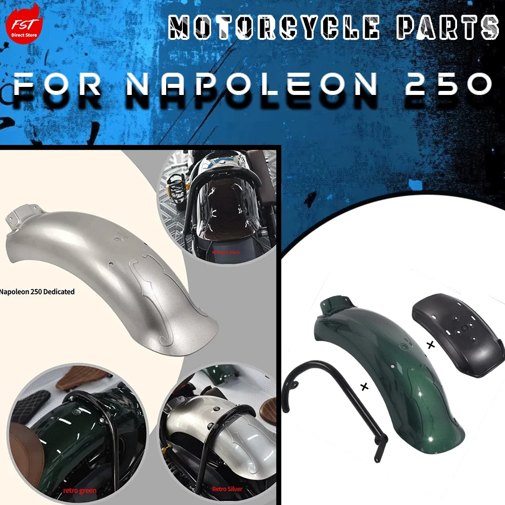 

Extended retro rear fender for Napoleon 250, plastic steel material, durable and splash resistant