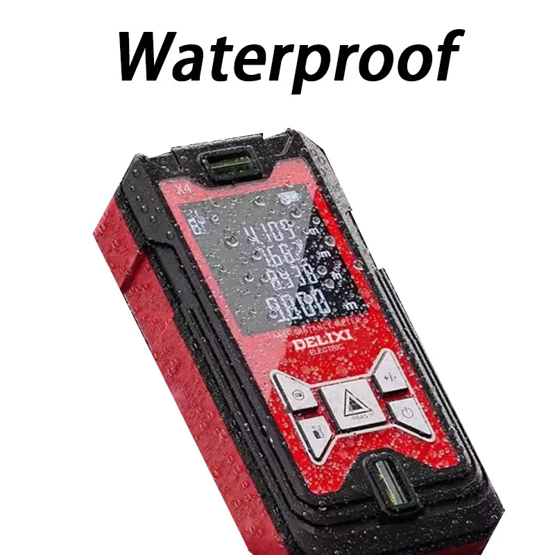 جهاز قياس المدى بالليزر بالأشعة تحت الحمراء عالي الدقة أداة قياس محمولة باليد مسطرة كهربائية LED أداة عرض رقمية