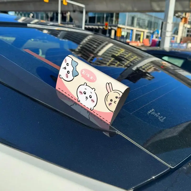 Kawaii Car Washable Label Car Sticker Decorative Sticker Car Tail Sticker Cartoon Chiikawa Car Decoration Accessories Gift