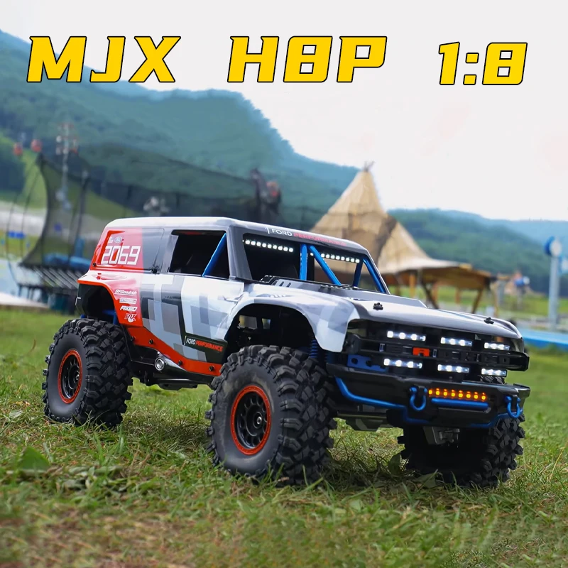 

MJX 1:8 Scale Brushless H8P Remote Control Mustang 4WD Electric Off-Road Climbing Vehicle with PC Material Car Shell RC Toy