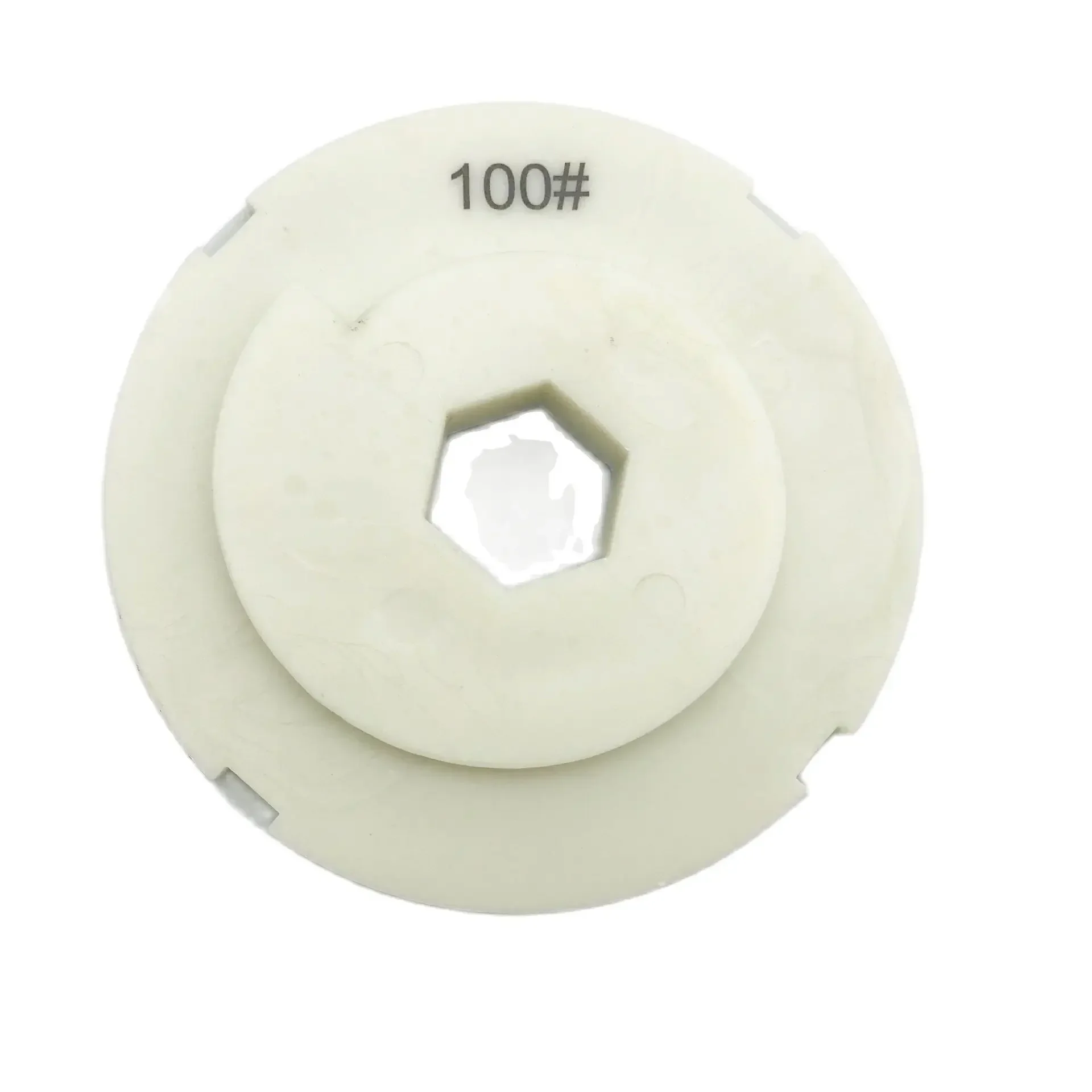 Tampon de polissage diamant pour marbre et granit, disque de meulage, serrure à escargot, grain 150, 6 en effet, 100mm