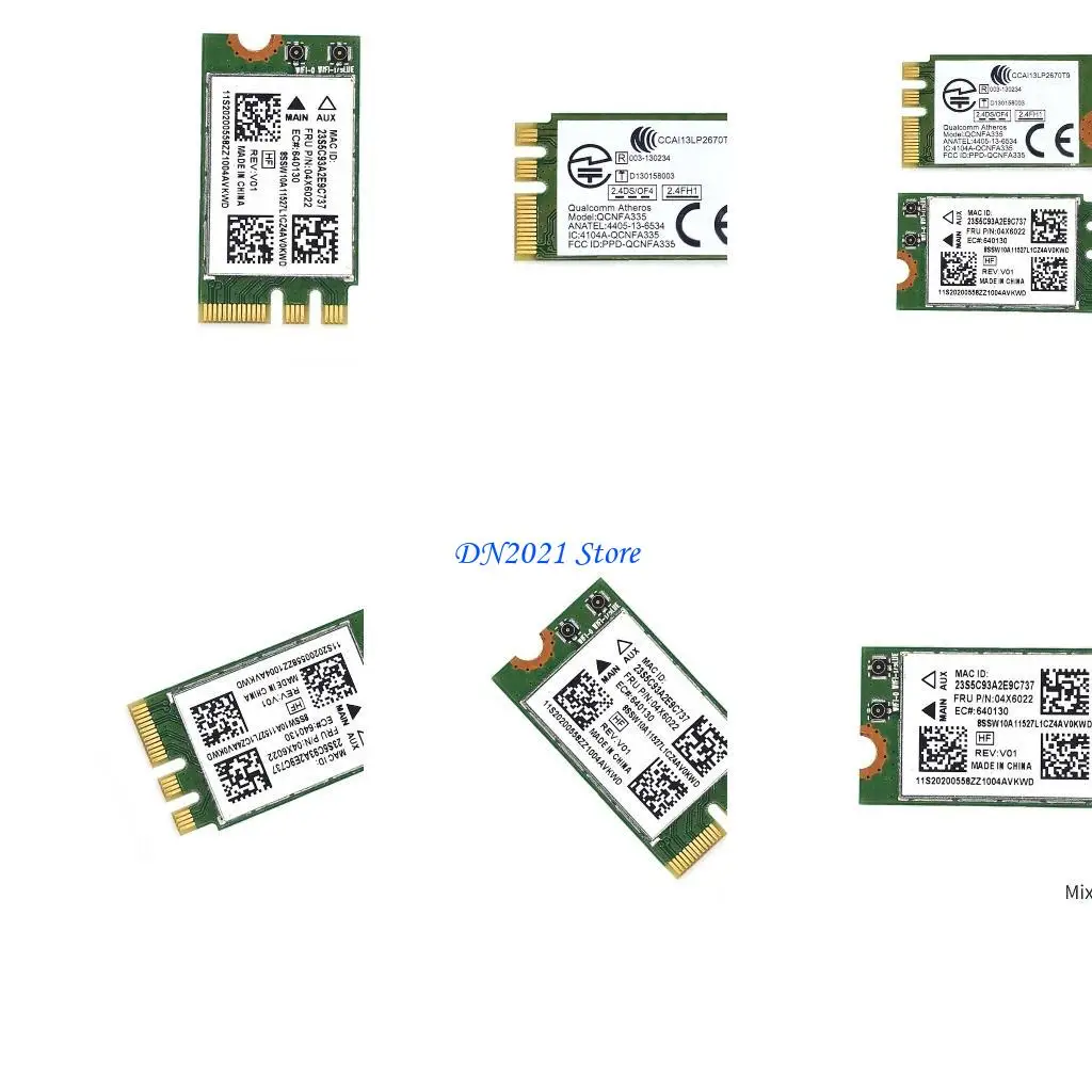 

F3KE WIFI CARD QCNFA335 FRU 04x6022 Беспроводная сеть для G40-70 G40-80 G50-80 B40-80 Z40-70 E455 E555 NFA335 M.2-NGFF