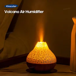 Humidificador ultrasónico de aire volcánico, difusor de niebla portátil, pulverizador eléctrico Usb para el hogar, atomizador, purificador de luz nocturna, 300ml