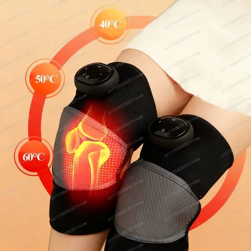 OEM/ODM Knee Massager Multifunctional Electric Cushion with Heating Vibration Infrared Heating Pad for Flexible Joint Support
