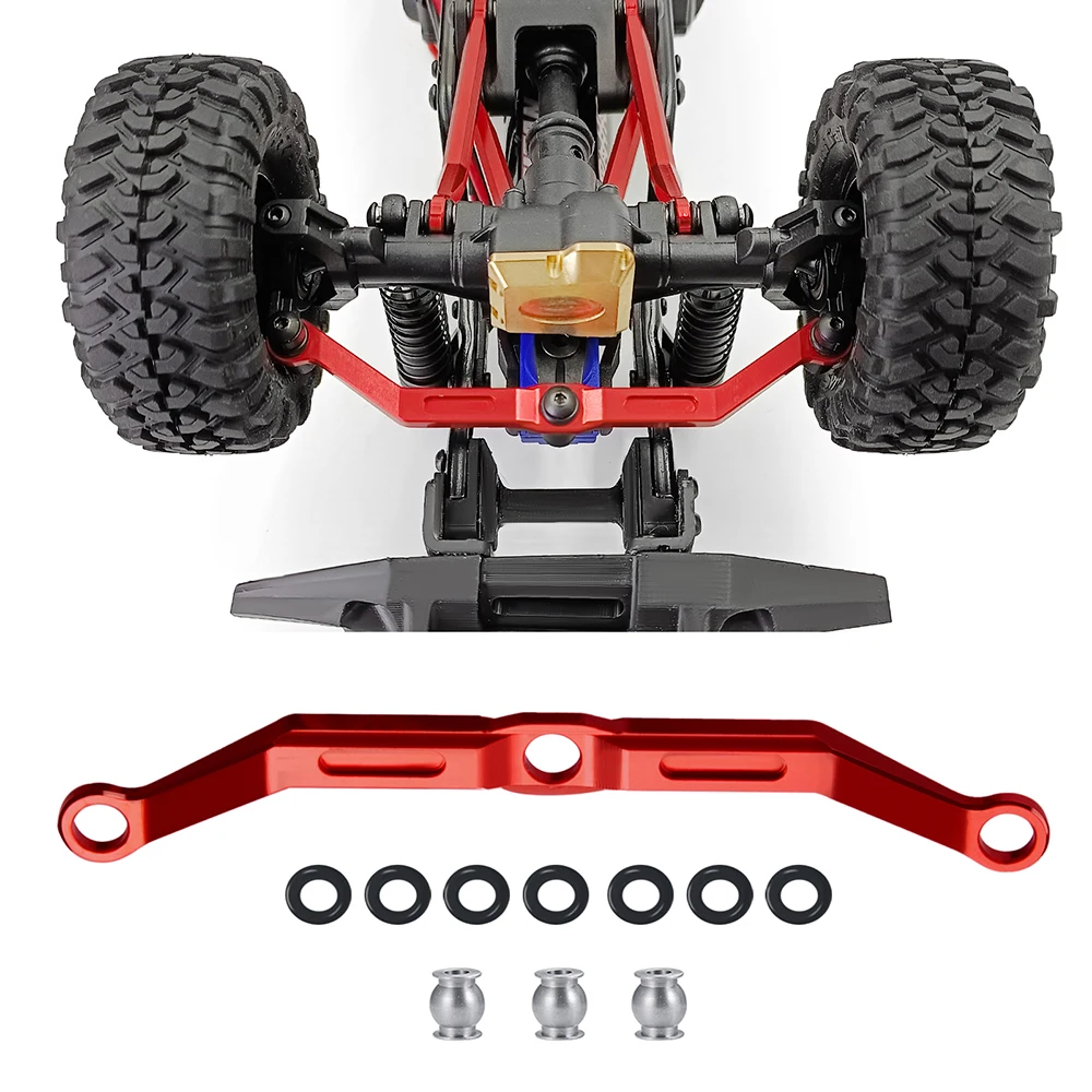 YEAHRUN Metal Chassis Linkage High Clearan and Steering Link Set for 1/18 RC Crawler TRX4M Bronco Defender Upgrade Parts