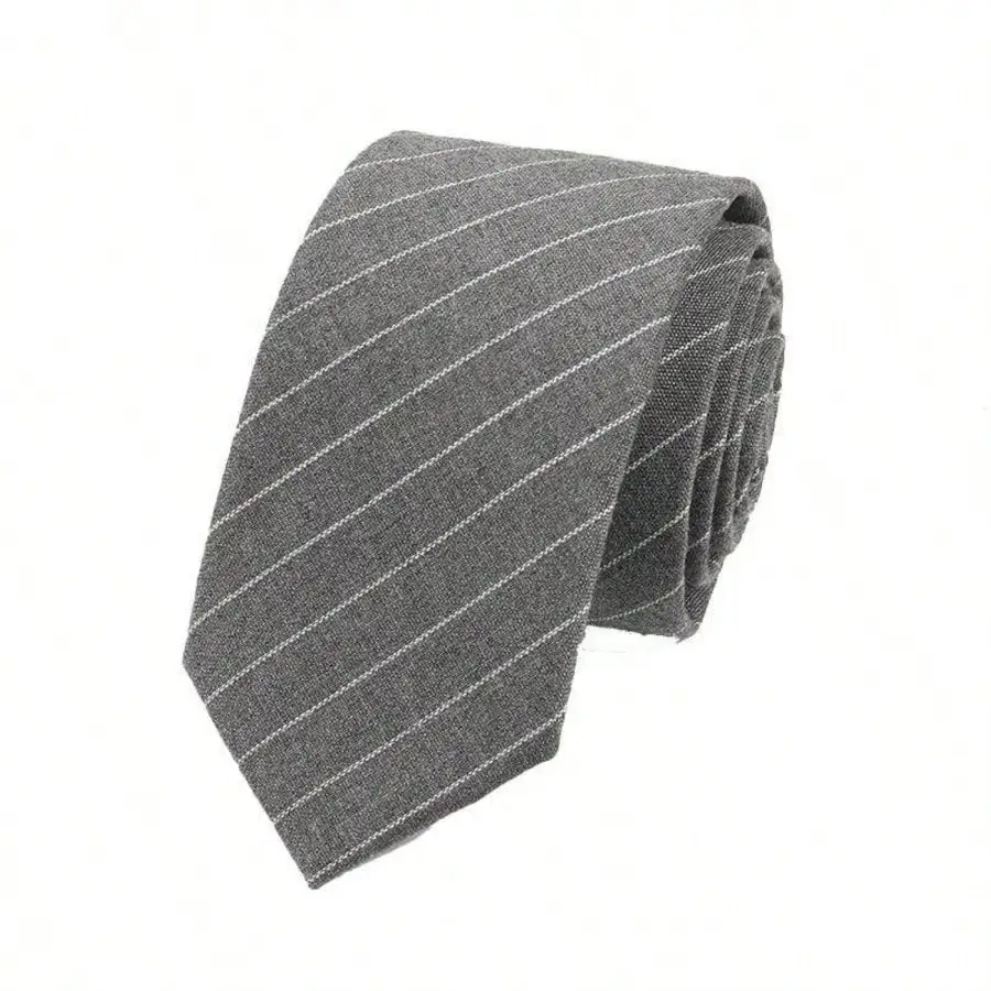 Men's Narrow Hand-Tied Striped Tie 5.5cm (2.17in) Cotton-Like Black, Blue, Gray, Multi-Color for Business, Work, Wedding, Groomsman, Graduation Photos, Interviews, Banquets, and Daily Wear