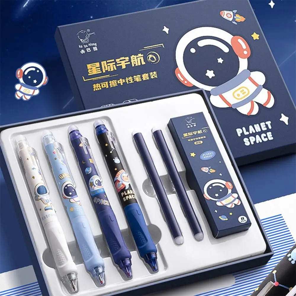 0.5mm Black/Blue Ink Erasable Pen Students Gift Replaceable Core Gel Pen Creative Stationery Writing Tools