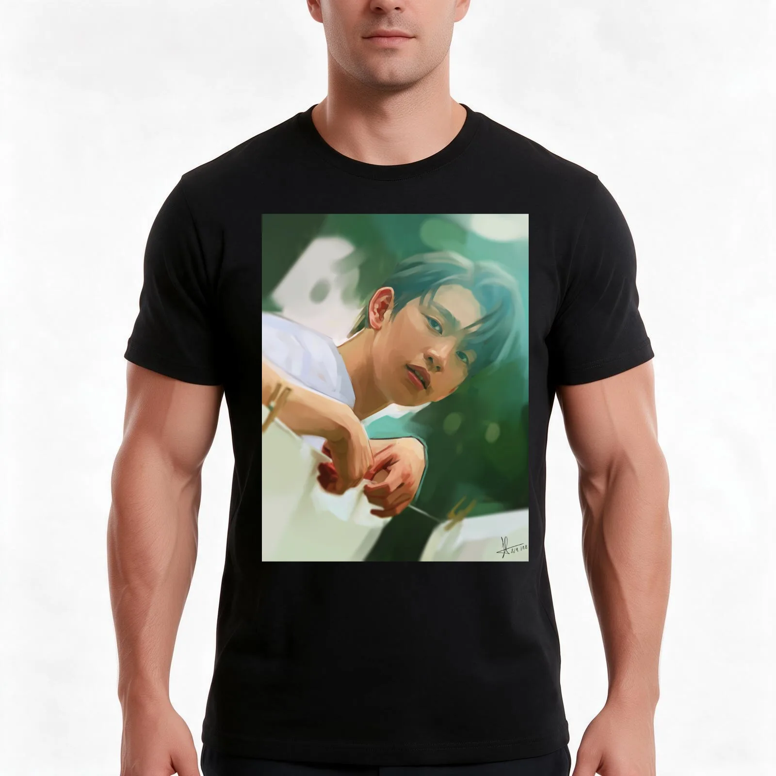 GOT7 JINYOUNG LULLABY T-Shirt, Summer Casual Cotton Tee, Oversized Streetwear Tops, Vintage Graphic Print, Unisex Men Women
