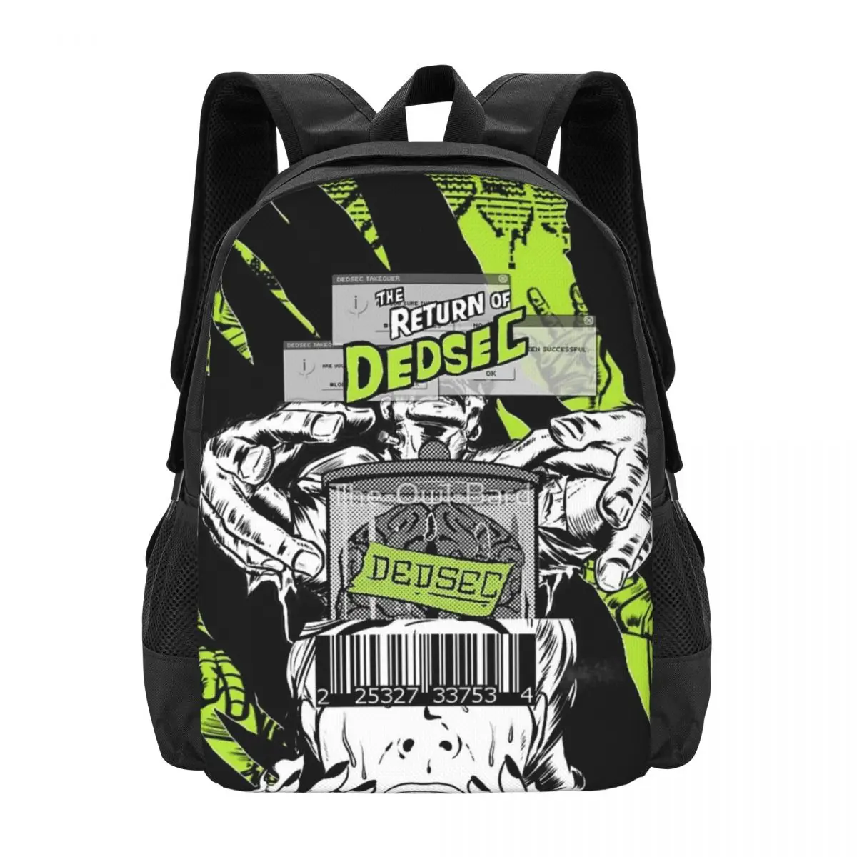 Dedsec Shirt Design Shoulder Bag Backpack Retro Sturdy And Wearable For Travel Unisex Multi-Style