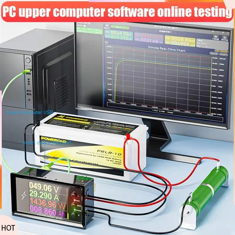 Nachrichten DC Spannung Strom Leistung Display 420V Wifi Tuya Smart Digital Lithium-Batterie Kapazität Erkennung Tester Coulomb Meter