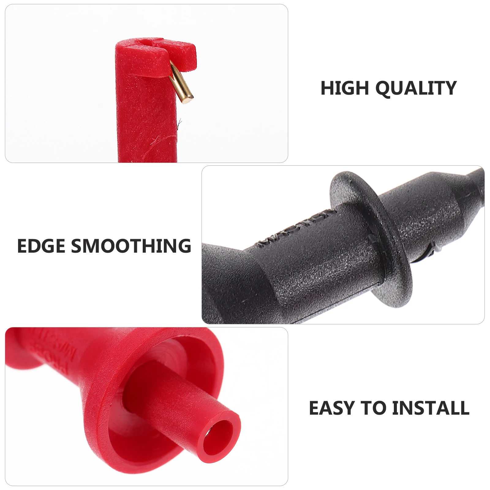 

2pcs Testing Hook Clip Premium Multimeter Test Lead Accessories Lightest Piercing Probe Clips For Ic Testing Cell Phone Repair