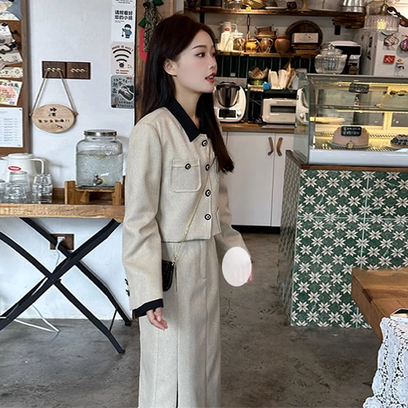 UNXX Autumn Full Outfit Salt-Style Mature Bouclé Skirt Two-Piece Set Early Autumn 2023 New Women's Clothing Fashion Hot Sale