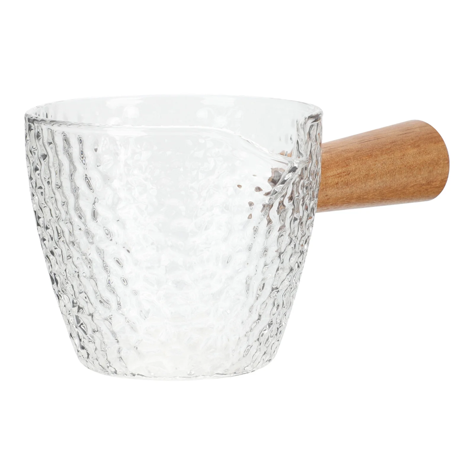 

Coffee Cup Hammer Texture Glass Milk Pitcher Creative Beak Design for Home Coffee Supplies Milk Pitcher