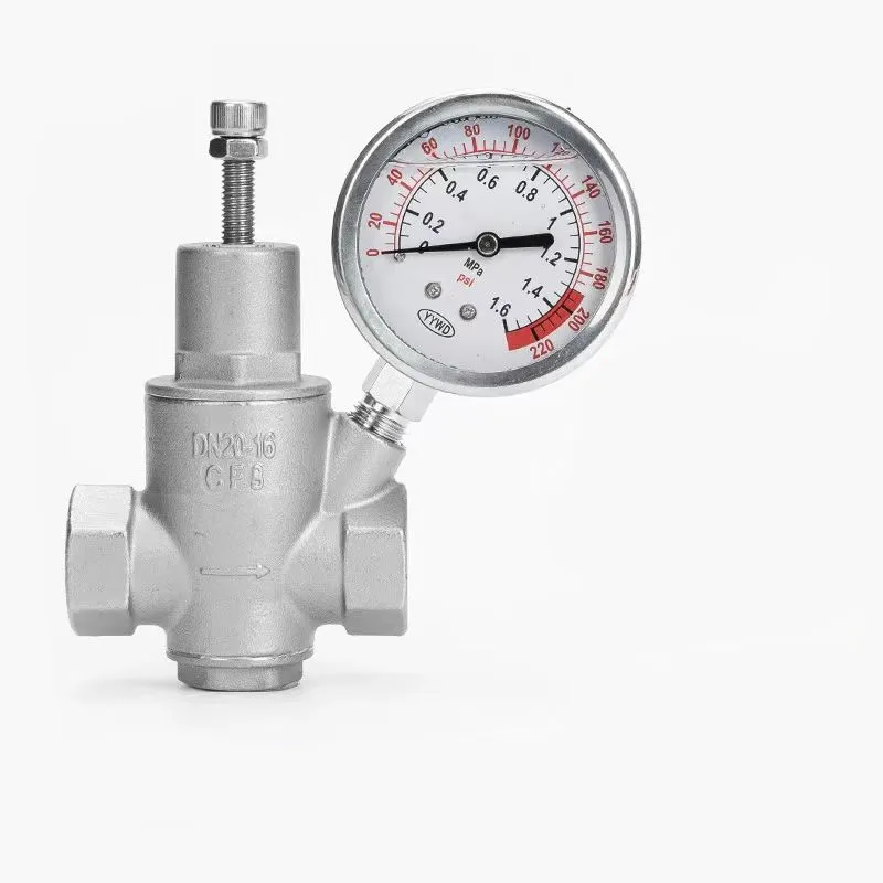 

Stainless steel internal thread pressure relief valve gauge water pressure regulator stabilizing valve