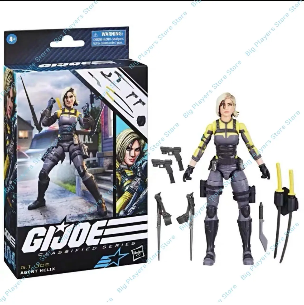 

In Stock Hasbro G.I Joe Classified Series Agent Helix Collectible 6-Inch Action Figure, Includes 8 Accessories,Model Toys