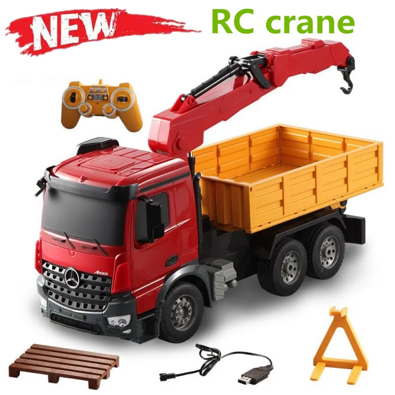 

New Remote Control Crane 1:20 Radio Control Engineering Toy Car High Simulation Sound And Light Function Children's Toys