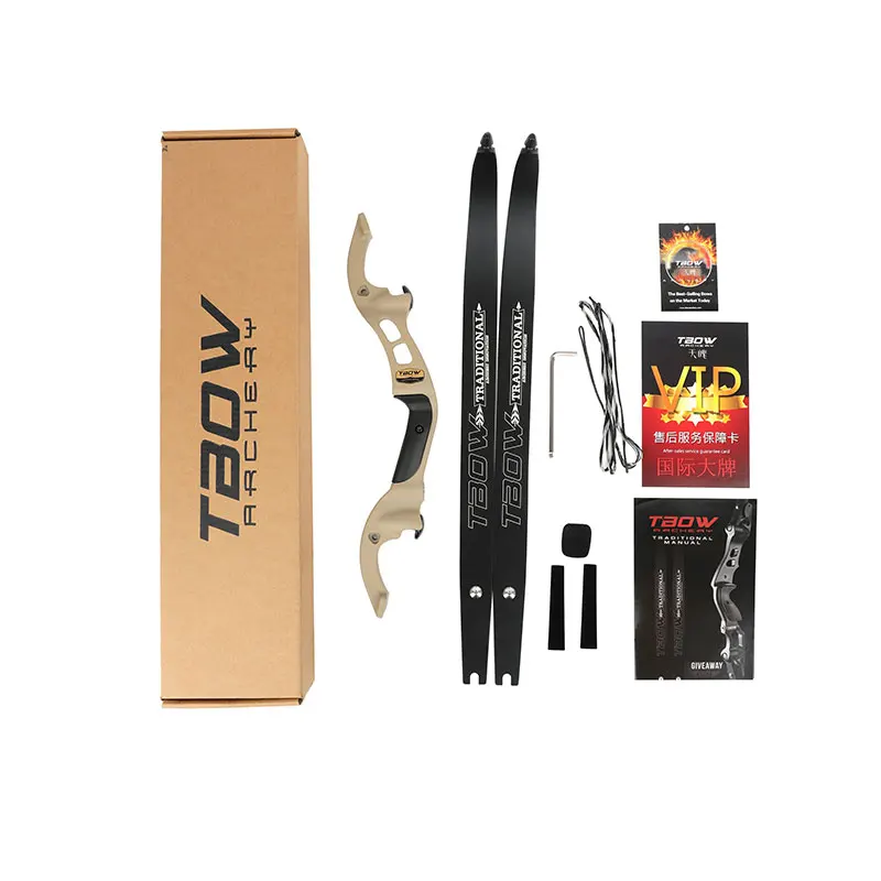 25-60lbs Busur Recurve Antarmuka F 60 Inci Busur Memanah Paduan Aluminium 19 "Riser Glassfibre Bambu Laminasi Anggota Badan Berburu Menembak