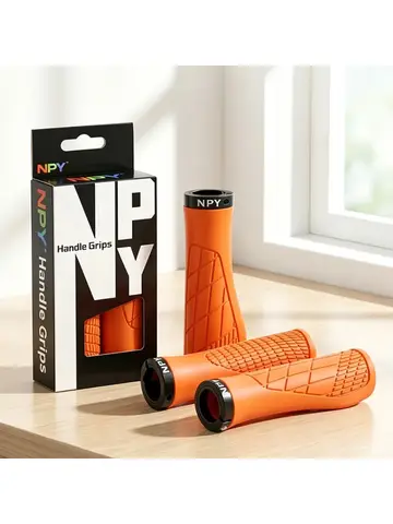 NPY Bicycle Handlebar Grips Ergonomic MTB Cuffs Folding Bike Handle Bar Cover Non-slip Lock on Mountain Bike Handlebar Grip Part