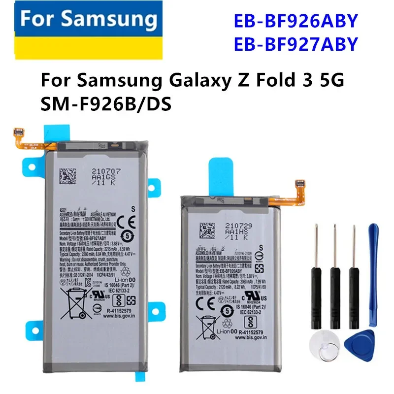 

Аккумулятор EB-BF926ABY EB-BF927ABY для Samsung Galaxy Z fold 3 5G f926 f927, бесплатные инструменты