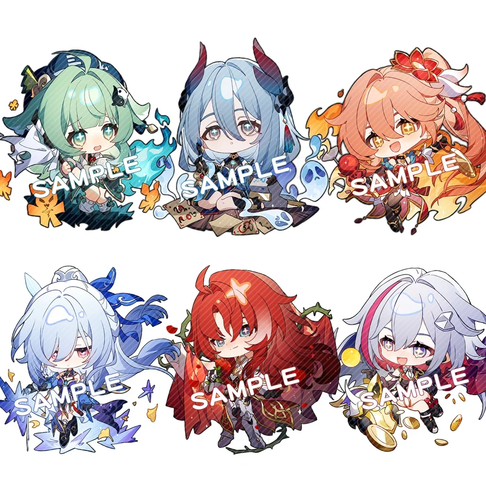 

Game Honkai Star Rail Acrylic Keychain Cuinaifea Huohuo Argenti Jingliu Topaz Figures Cosplay New Style Bag Pendant Props Gifts