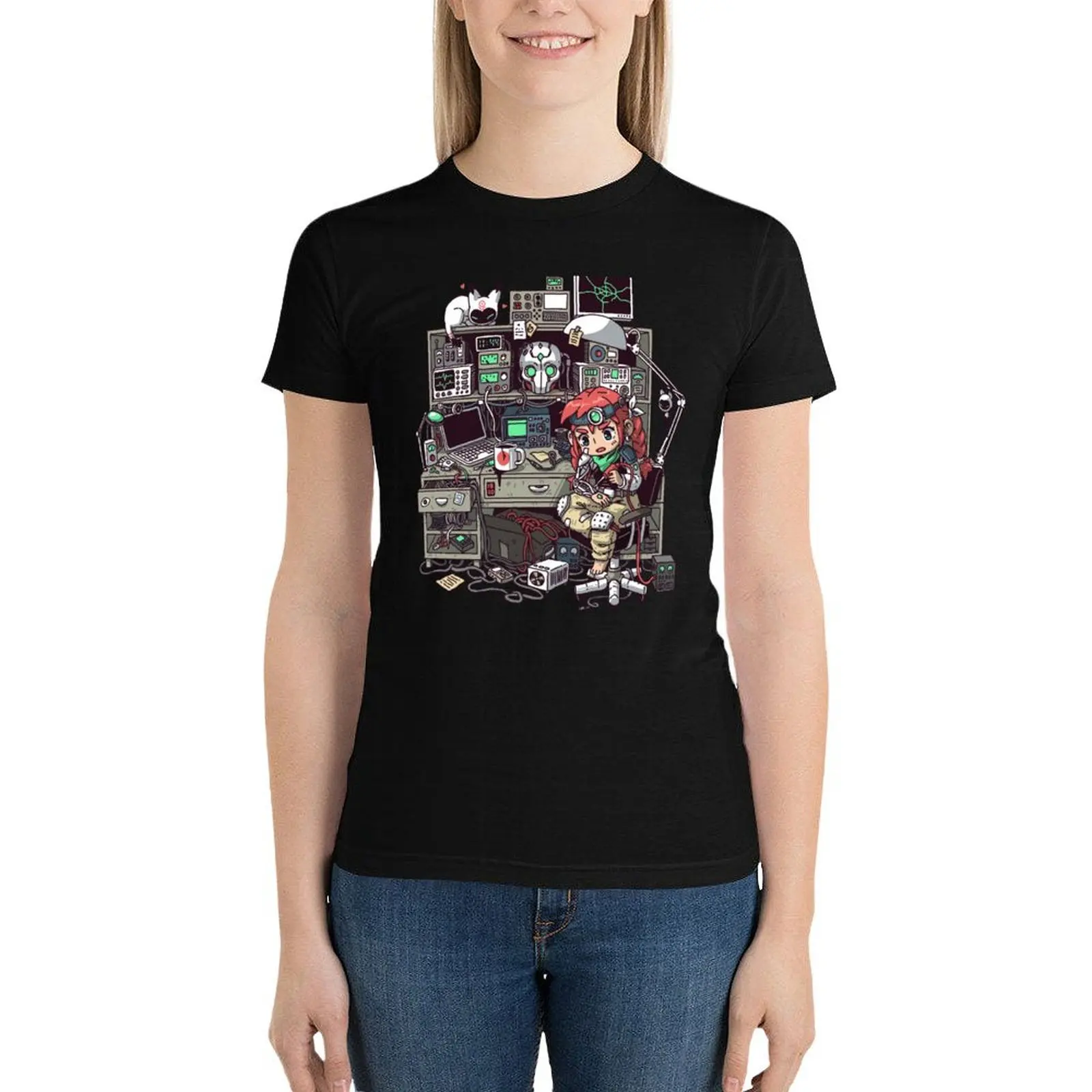 

Engineer T-Shirt korean fashion tees clothes for woman
