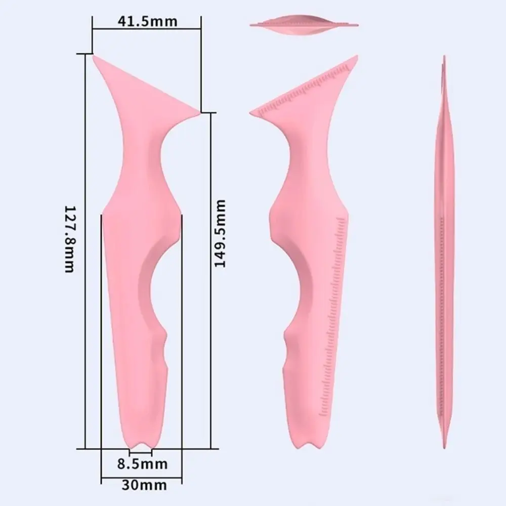 실리콘 아이라이너 눈금자 아이 메이크업 보조, 눈썹 모양 미용 눈금자 아이라이너 도구, 속눈썹 페인트 립스틱, 여성 소녀