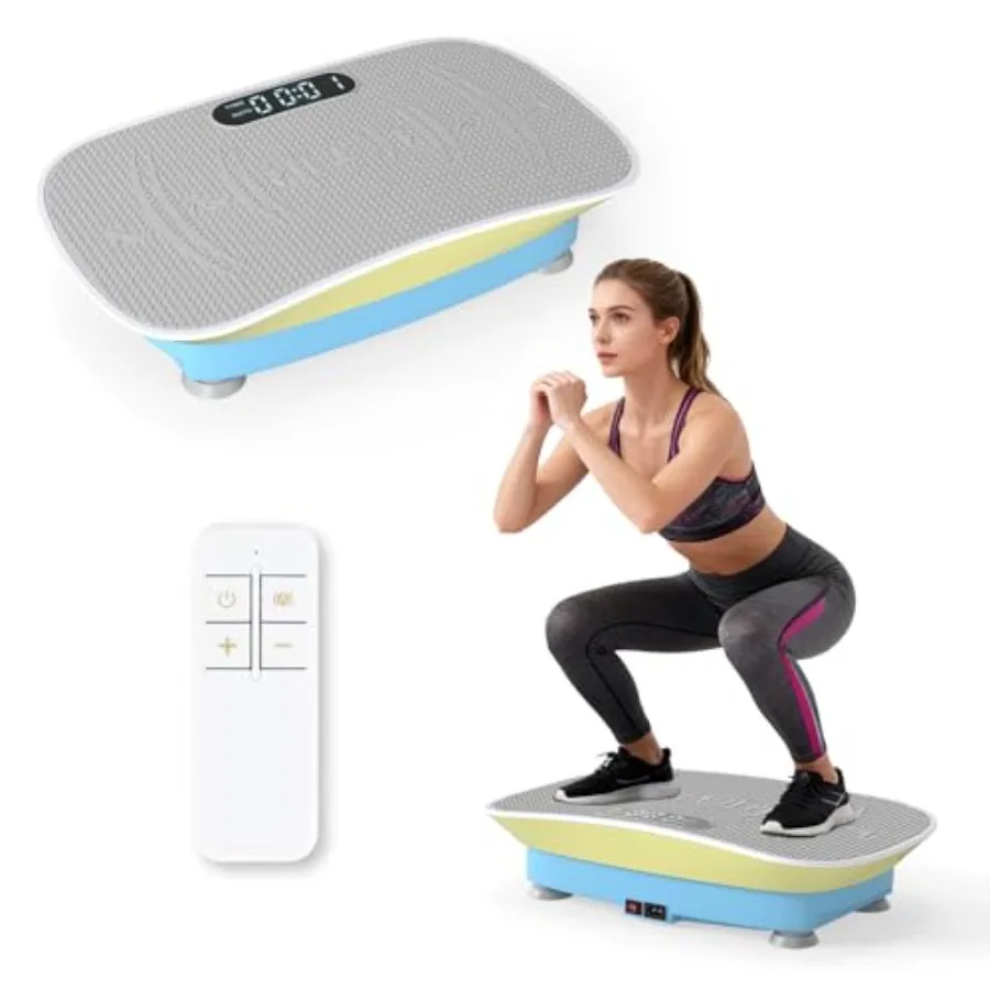 

Vibration Plate Exercise Machine Shake Vibrating Fitness Platform with Remote 10 Speed LED Display Full Body Workout Shaker Mac