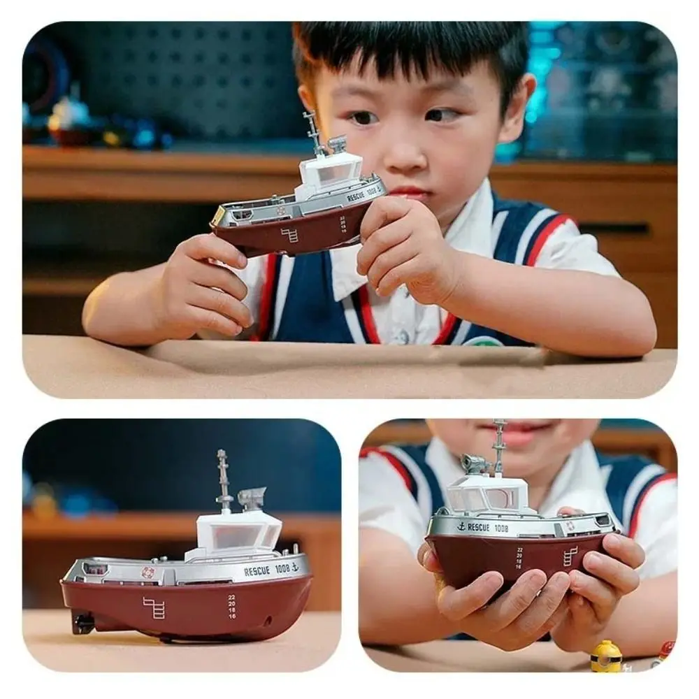 

Подарок на день рождения: радиоуправляемый буксир в масштабе 1:32, двухмоторный, электрический, с дистанционным управлением, долговечная мини-модель лодки на радиоуправлении