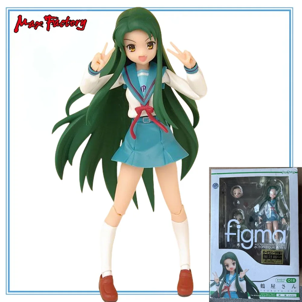 

100% Оригинальный товар в наличии Max Factory Figma # 018) Сузумия Харухи: Новая школьная форма Кимидори Эмири Цуруя-сан (версия)
