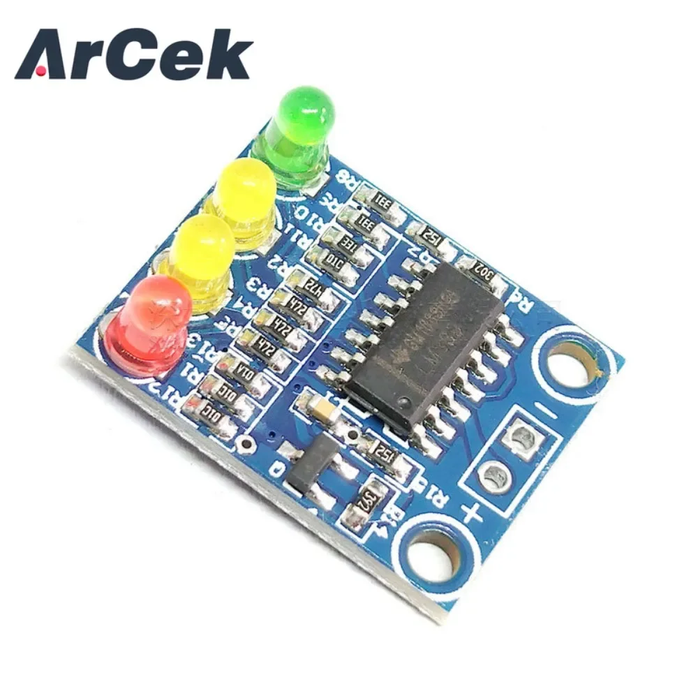 LED Power Battery Indicator, Nível Módulo Áudio, 4-Digit Light, Separação de Cores, Detecção 12V, KA2284, 4 Segment