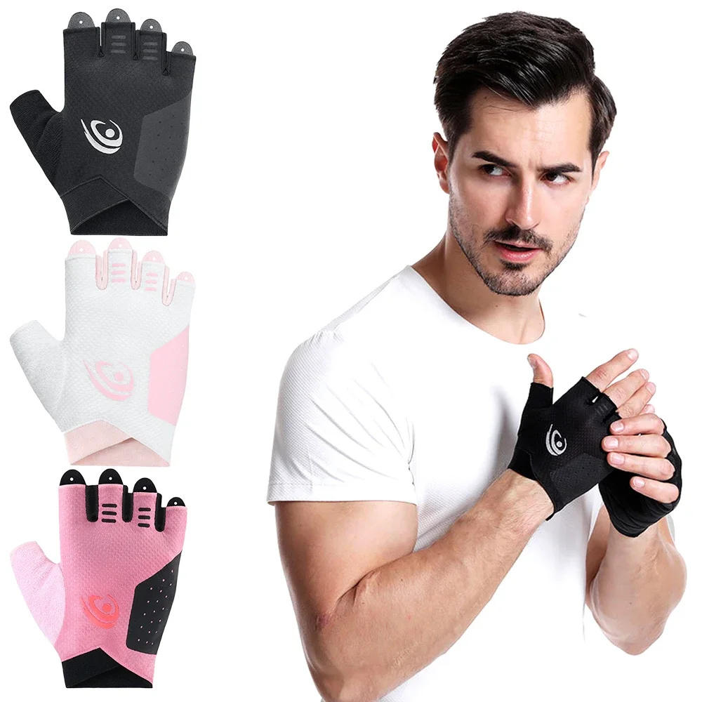 1 Pair Gym Gloves Weightlifting WorkoutFitness Dumbbell Crossfit Bodybuilding Accessorie Breathable Fitness Gloves Men and Women