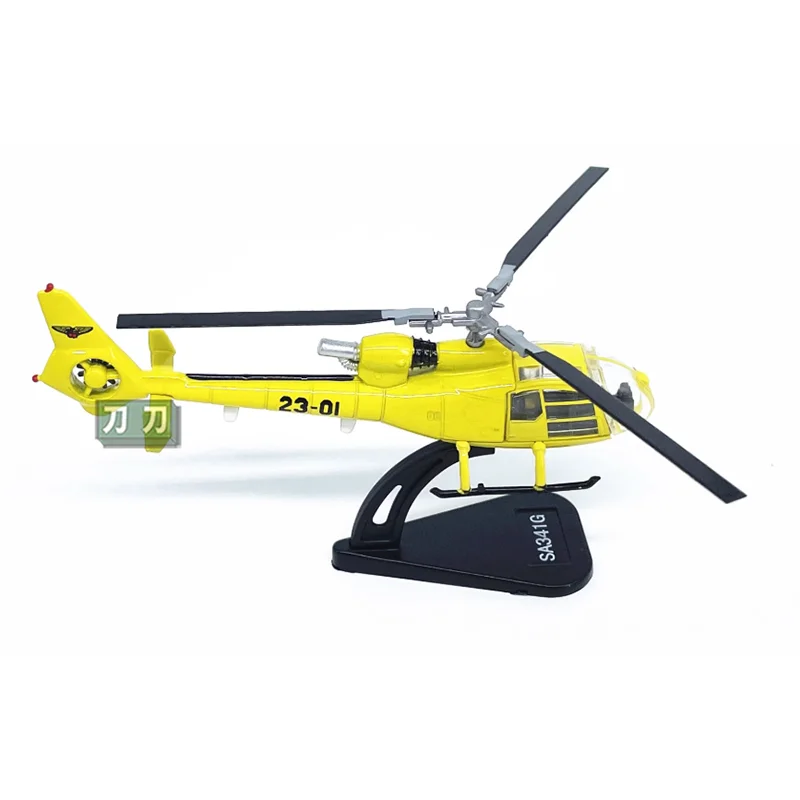 دييكاست 1/100 مقياس الفرنسية SA341G الظباء الصغيرة نموذج هليكوبتر سبيكة محاكاة الشكل لعبة جمع