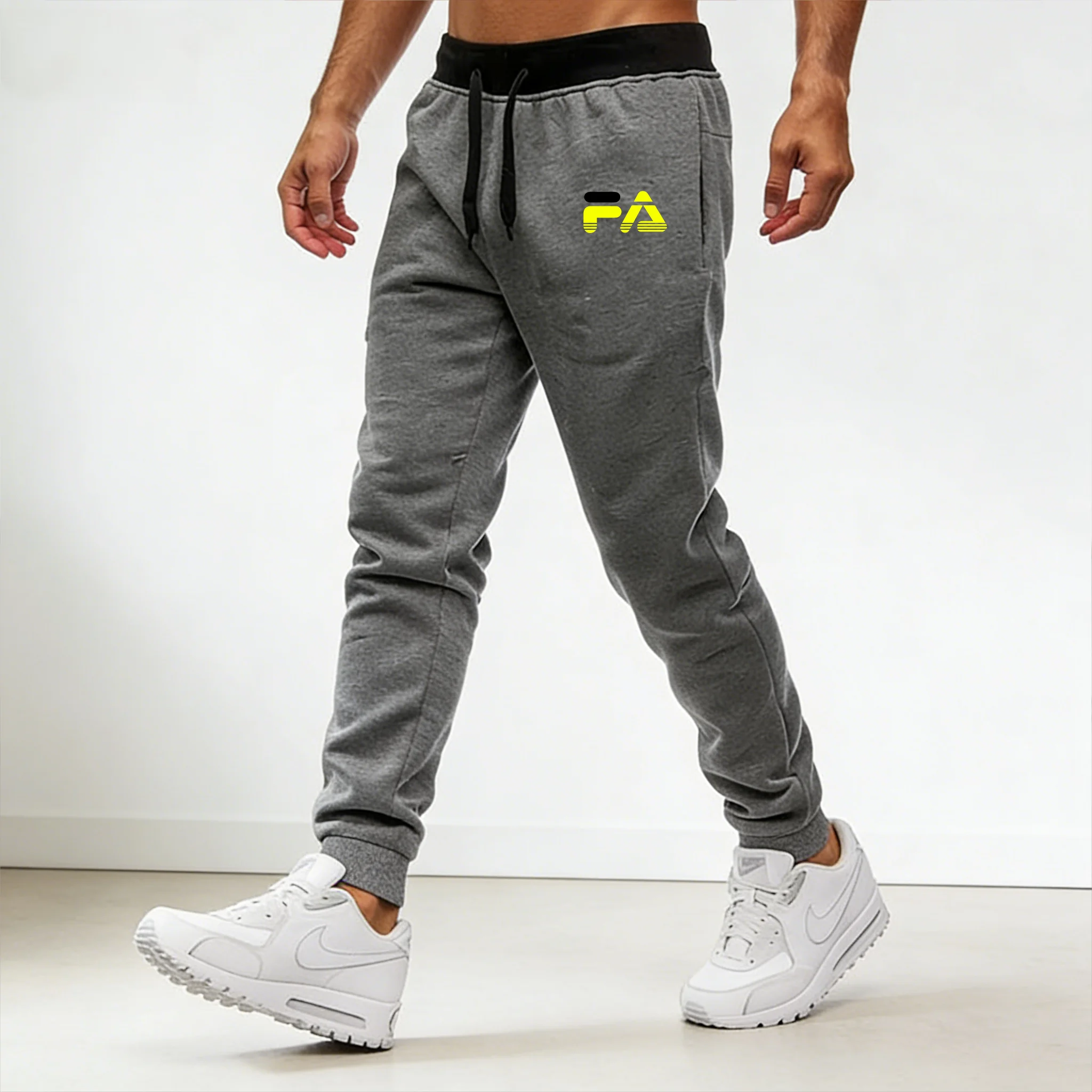 Sports pants men's letter print running pants fitness football training pants slim fit casual sports pants men's small leg Pants image 5