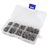 800Pcs Stainless Steel Self Tapping Screw Assortment Kit Lock Nut Wood Thread Nail Screw Sets M2