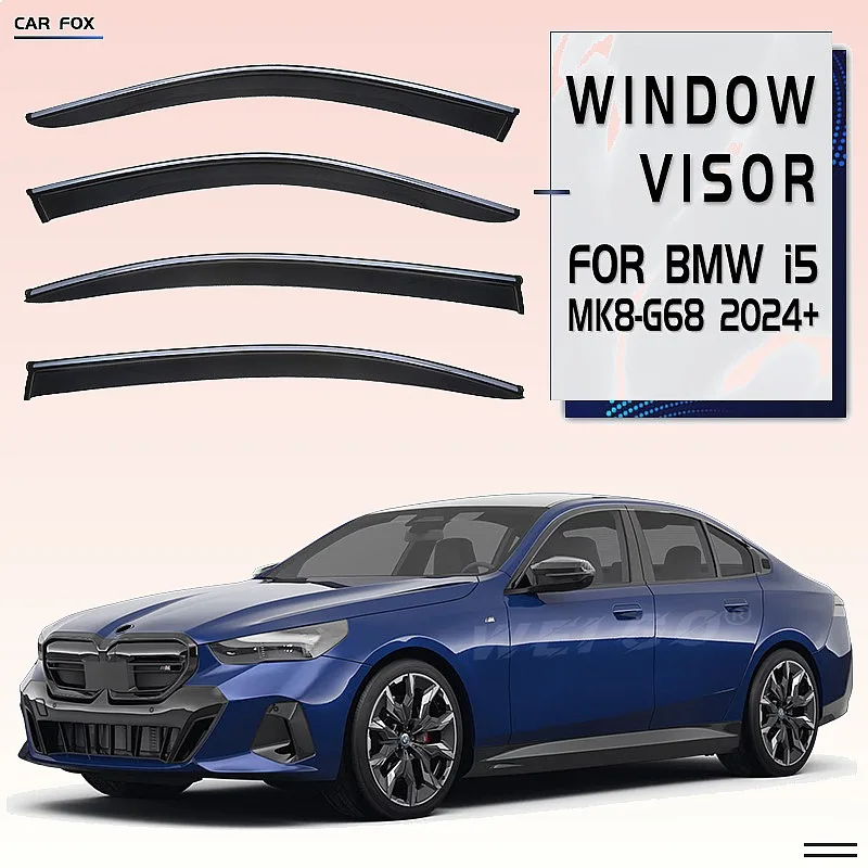 

For BMW i5 G68 2024+ Window Visor Rain Sun Shade Car Awning Side Windshield Shelter Accessories