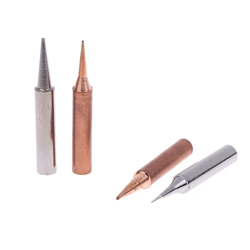 5pcs Solder Iron Tips Set Welding Equipment Accessories Lead-free Pure Copper 900M-T-B For Soldering Station