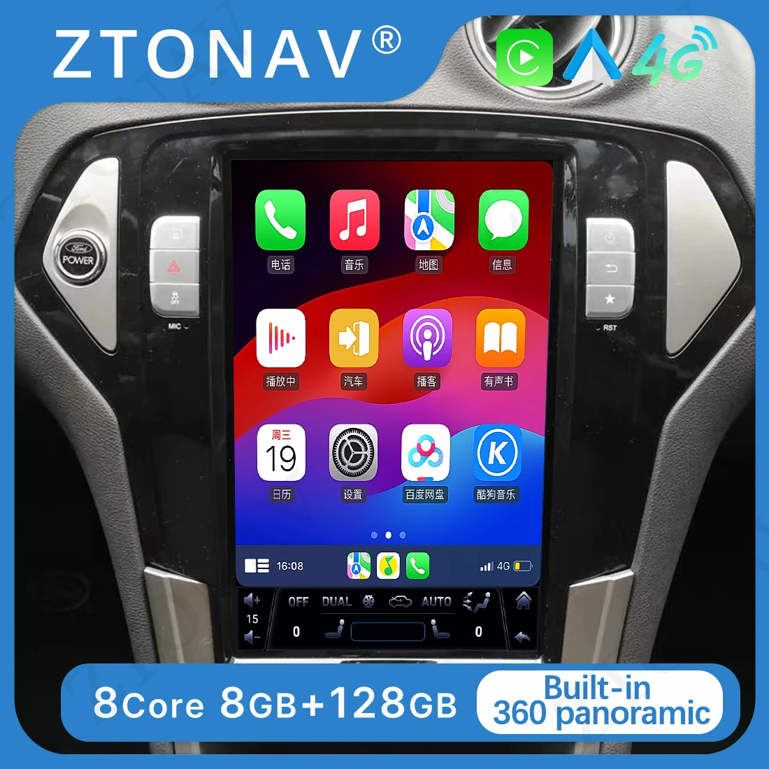 

Car Radio Stereo For Ford Mondeo 2008 2009 2010 Tesla Screen Radio Car Multimedia Player GPS Navi Android Stereo Auto Headunit