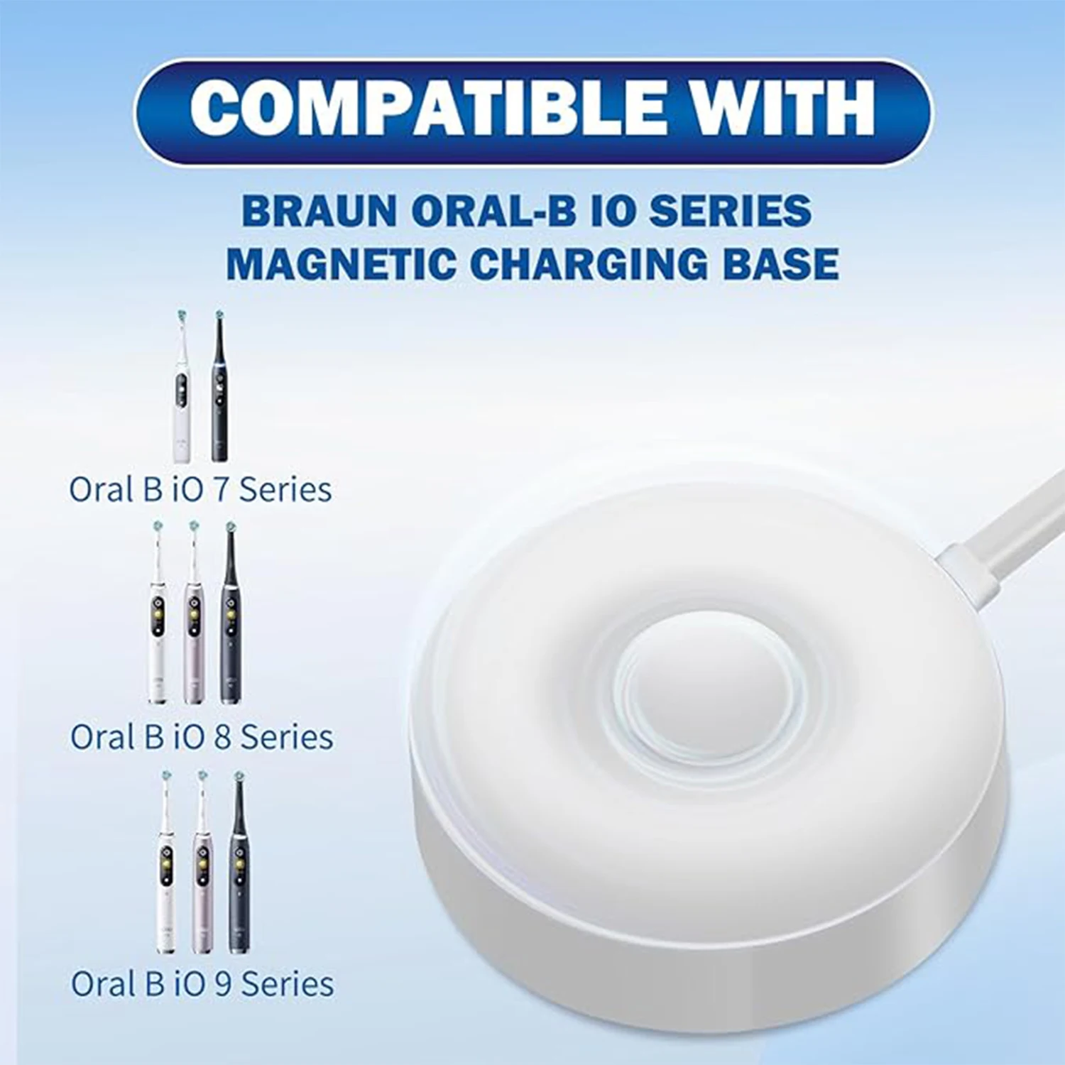 محول قاعدة شحن فرشاة الأسنان الكهربائية ، شاحن USB لسلسلة B iO عن طريق الفم 9 ، 8 ، 7 ، 9S ، 10S ، iO7 ، iO8 ، iO9 ، بديل