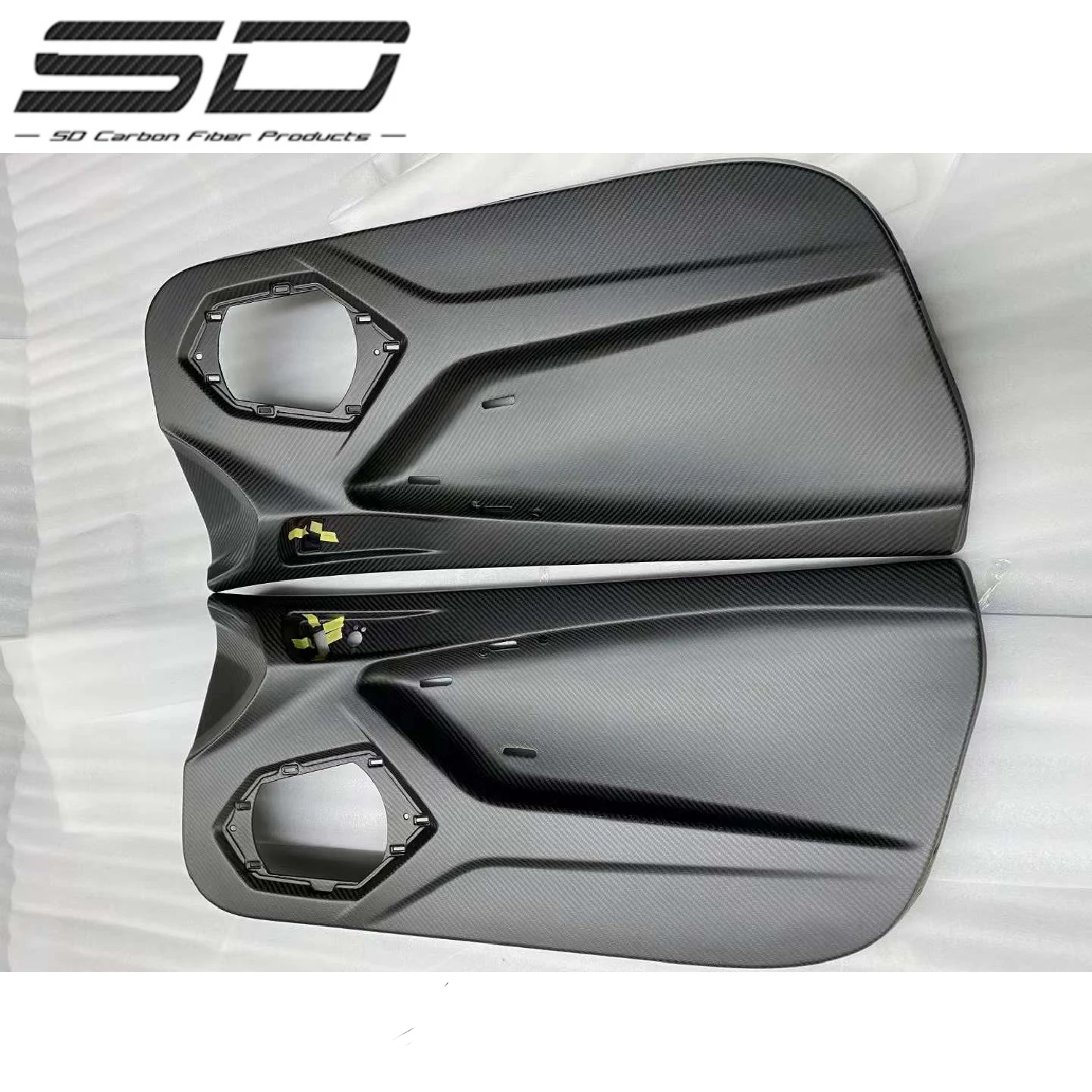 Upgrade Matte Sto Style Dry Carbon Fiber Door Skin Panel for Huracan LP580 610 EVO