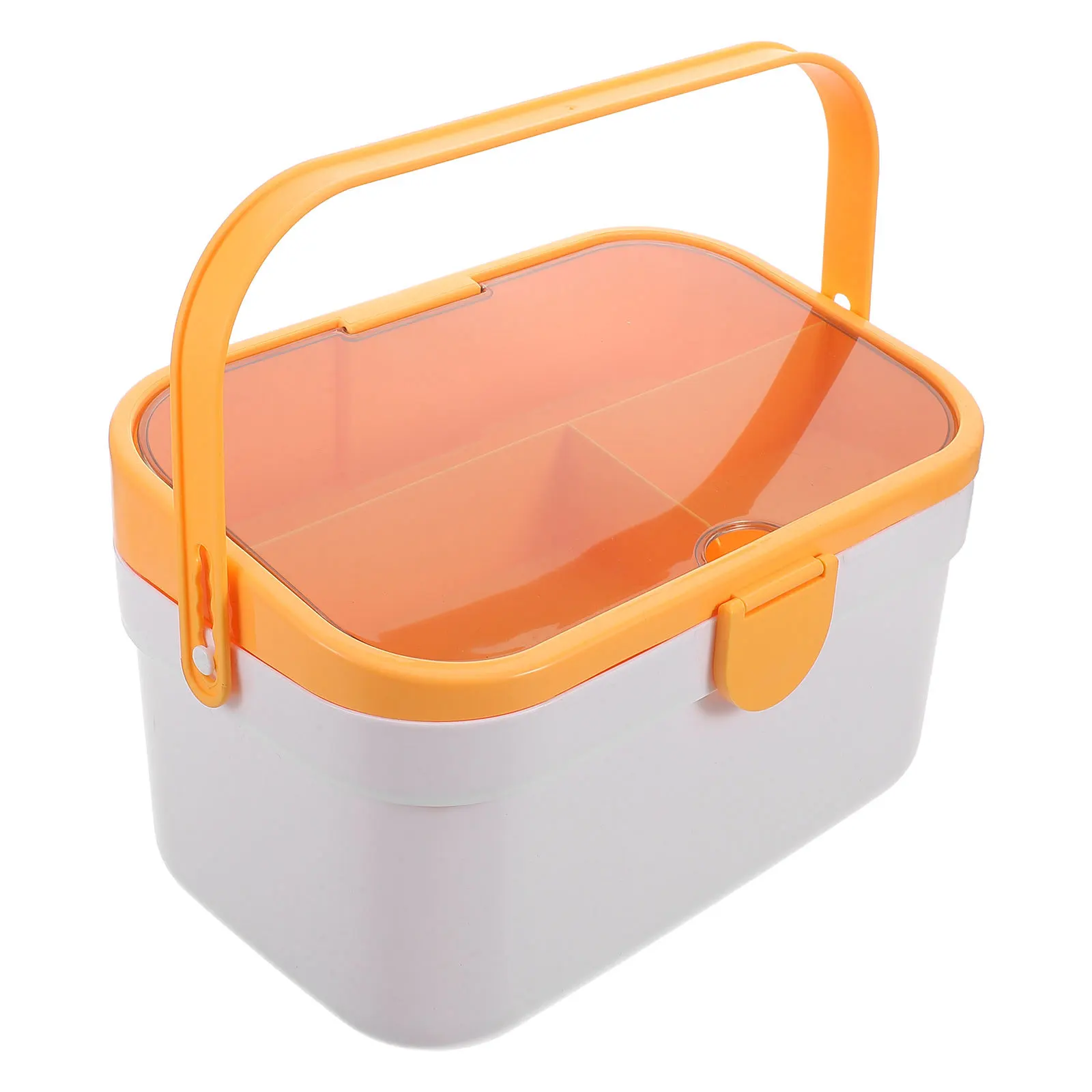 Large Capacity Medicine Storage Box Double Layer Compartments Portable Handle Home Travel Organizer Medical Supply Container