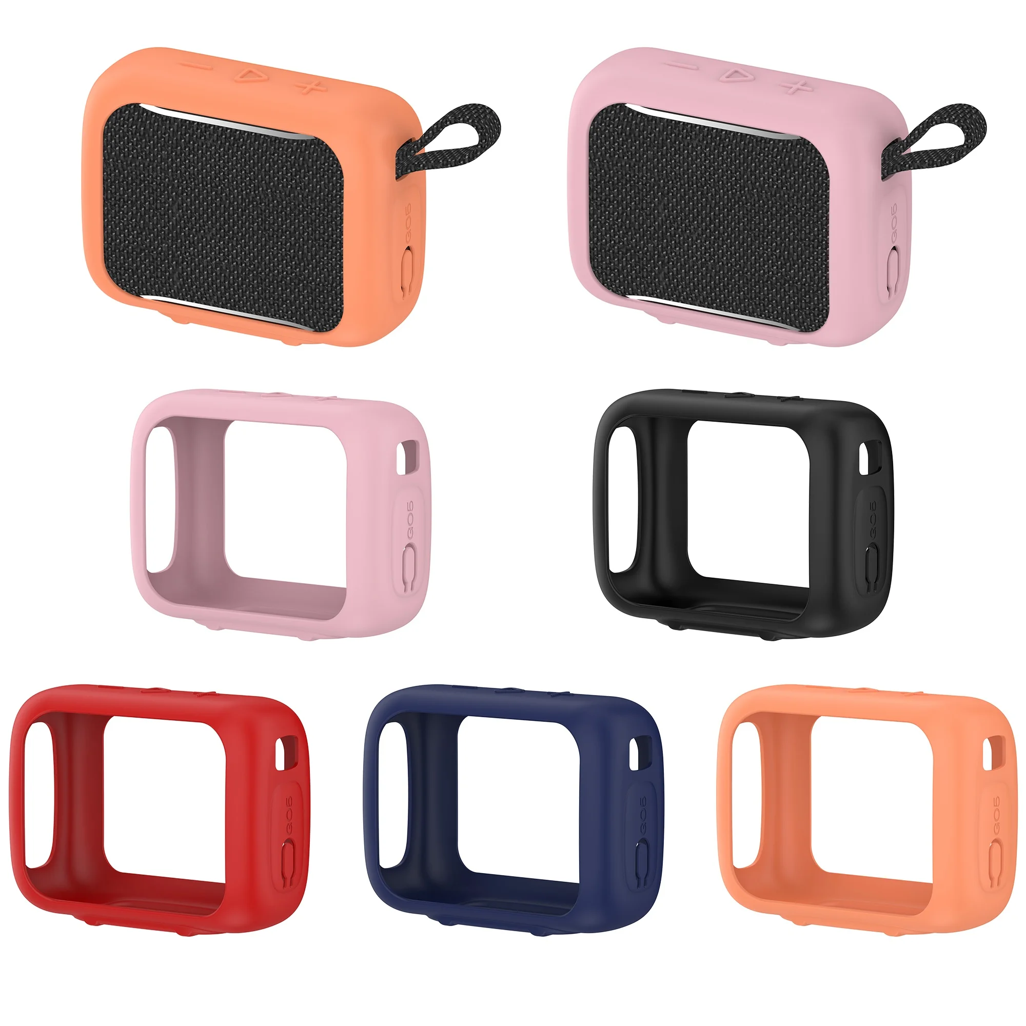 

Colorful silicone protective case for JBL GO5 speaker dustproof and shock-resistant