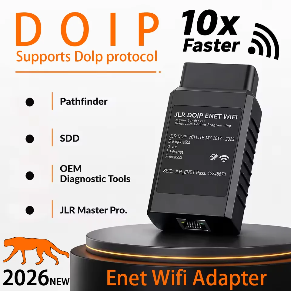 For JLR ENET WiFi DoIP Adapter for Land Rover Jaguar 2017-2024–VCI Coding & Programming Tool–No Pathfinder Subscription Required